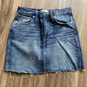 Madewell denim skirt